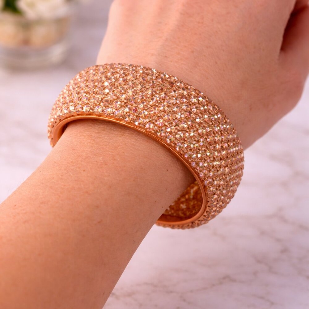 Elegant Crystal-Embellished Bracelet